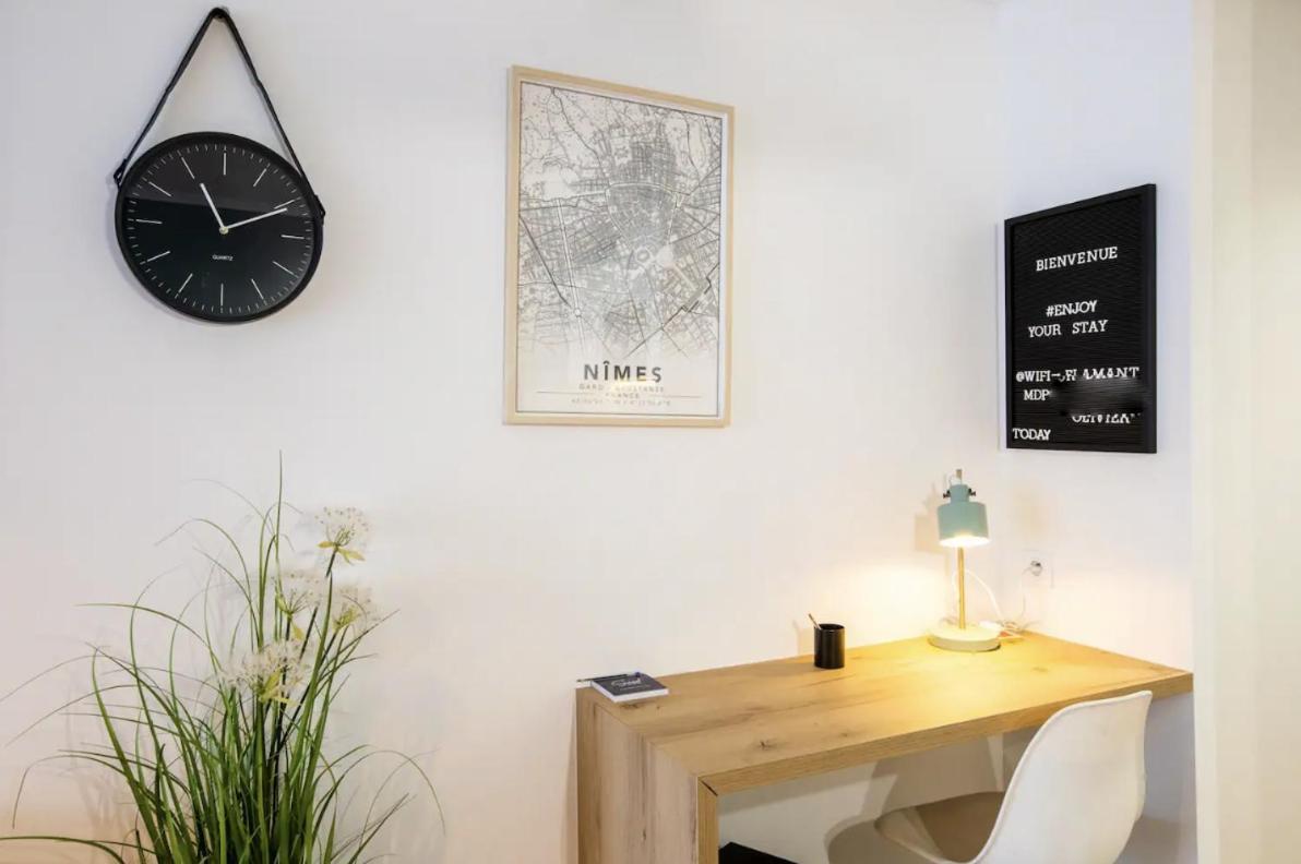 Studio Terrasse & Parking Gratuit En Residence Nimes Ngoại thất bức ảnh