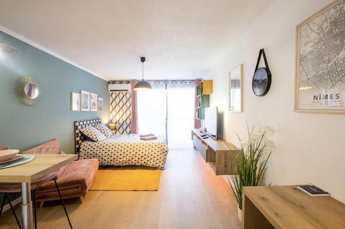 Studio Terrasse & Parking Gratuit En Residence Nimes Ngoại thất bức ảnh